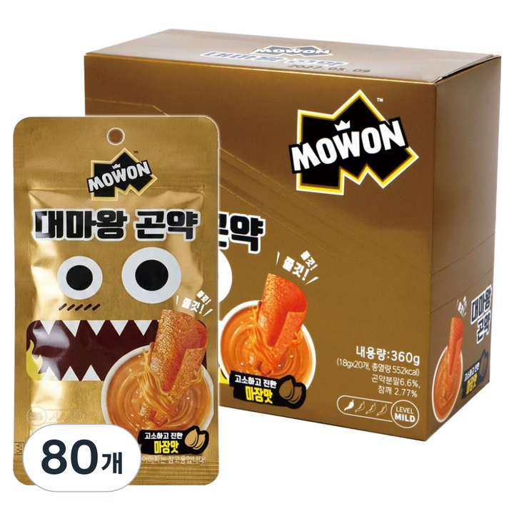모원 대마왕 곤약 마장맛, 80개, 18g