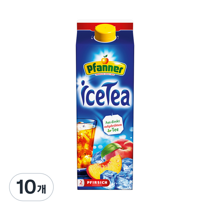 파너 아이스티 복숭아, 2L, 10개
