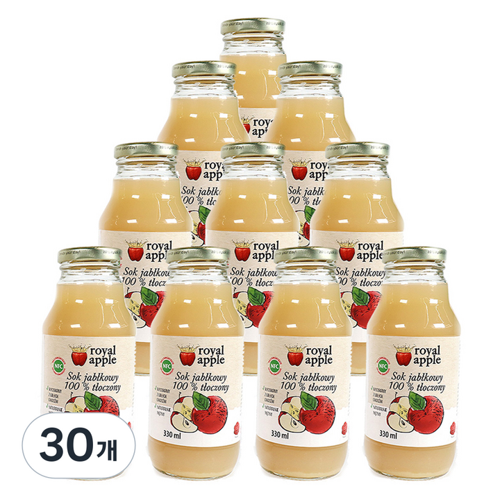 로얄애플 사과 착즙 주스, 30개, 330ml