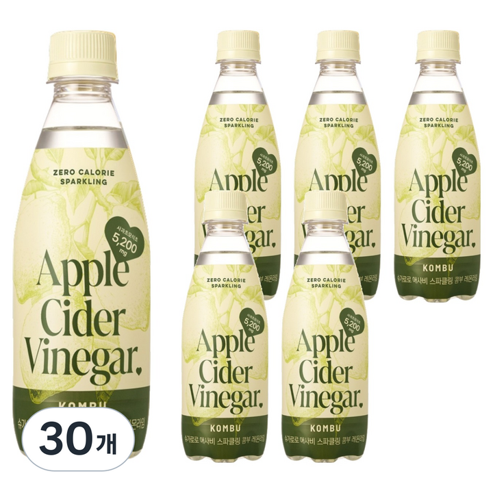 슈가로로 애사비 스파클링 콤부 레몬라임, 30개, 350ml