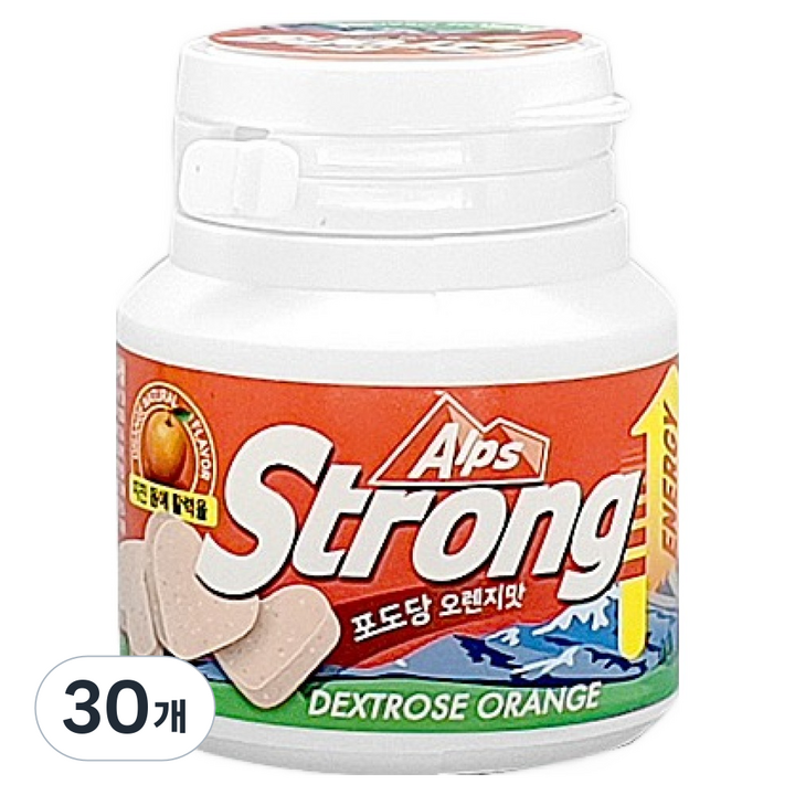 알프스스트롱 포도당캔디 오렌지맛, 60g, 30개