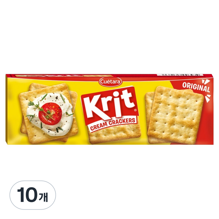 크리트 KRIT 크래커 오리지널, 200g, 10개