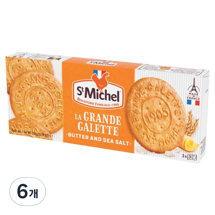 생미쉘 그란데 갈라떼 비스켓, 150g, 6개