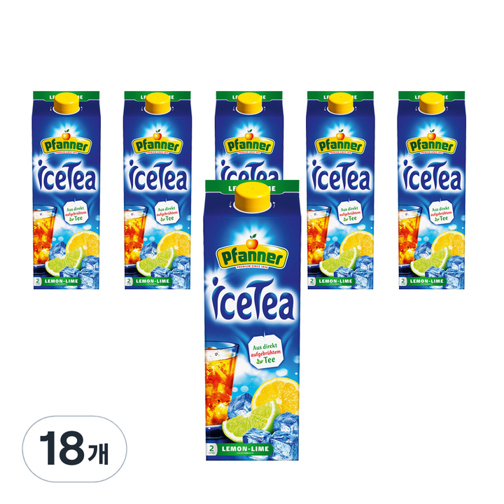 파너 아이스티 레몬라임, 2L, 18개