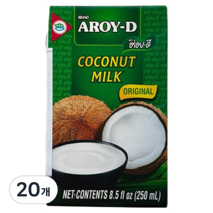 아로이디 코코넛밀크, 20개, 250ml