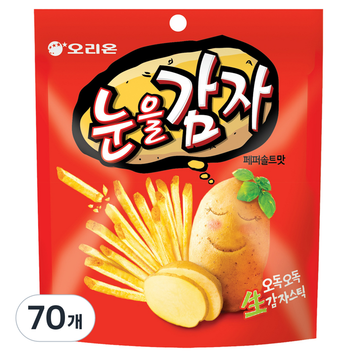 오리온 눈을감자 스낵, 96g, 70개