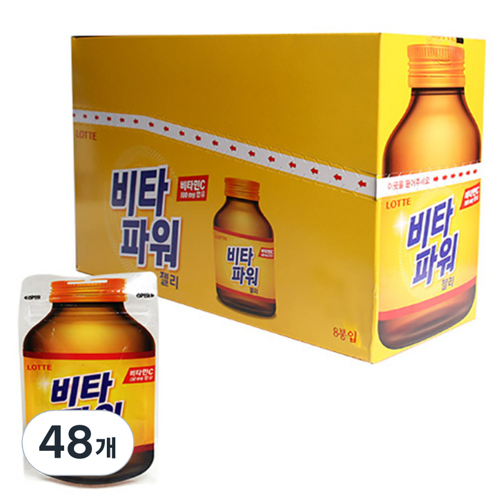 롯데 비타파워 젤리, 50g, 48개