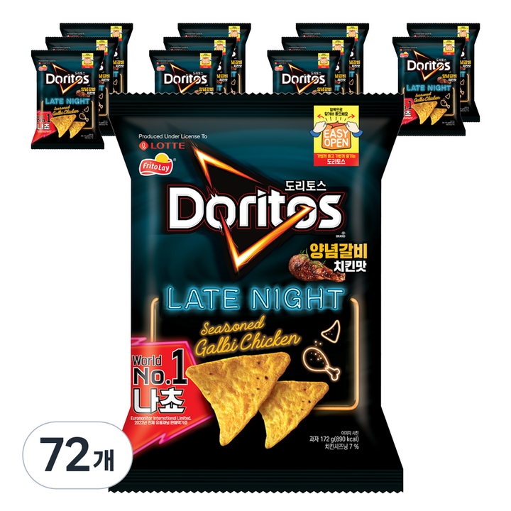 도리토스 양념갈비치킨맛, 172g, 72개