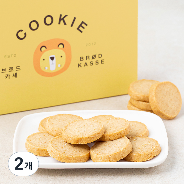 브로드카세 샤브레 통밀 쿠키, 180g, 1개입, 2개