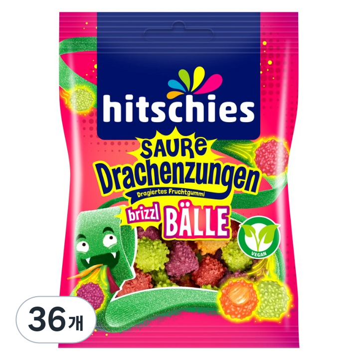 히치스 사우어드라헨 브리즐 볼, 100g, 36개