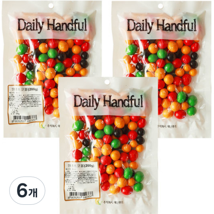 땅콩 초코볼, 200g, 6개