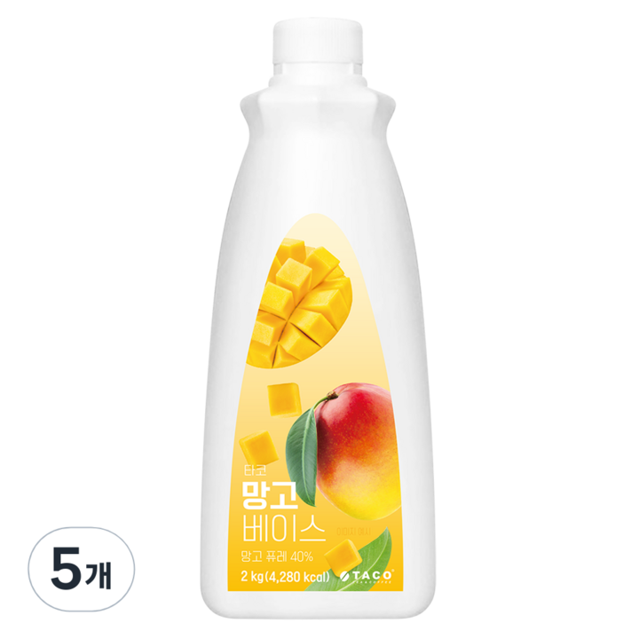 타코 망고베이스, 단품, 2kg, 5개
