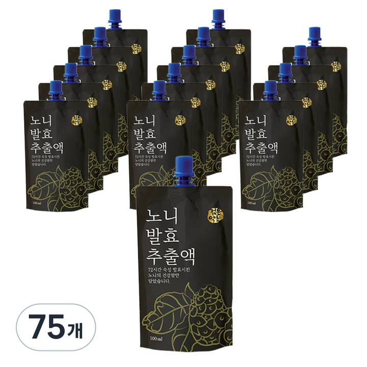 젊은약초 노니 발효추출액, 100ml, 75개