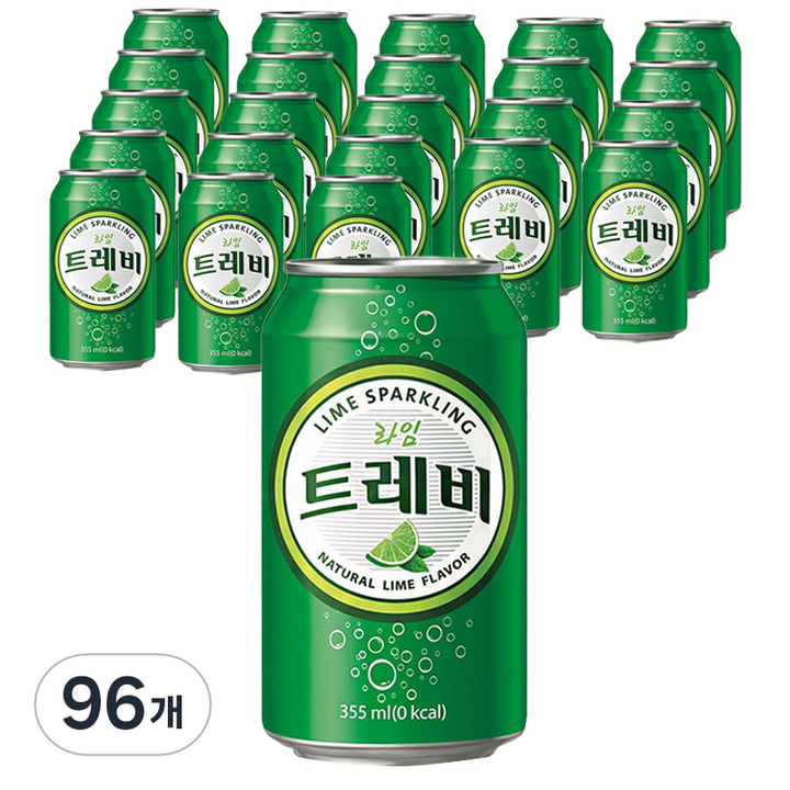 트레비 라임 탄산음료, 355ml, 96개