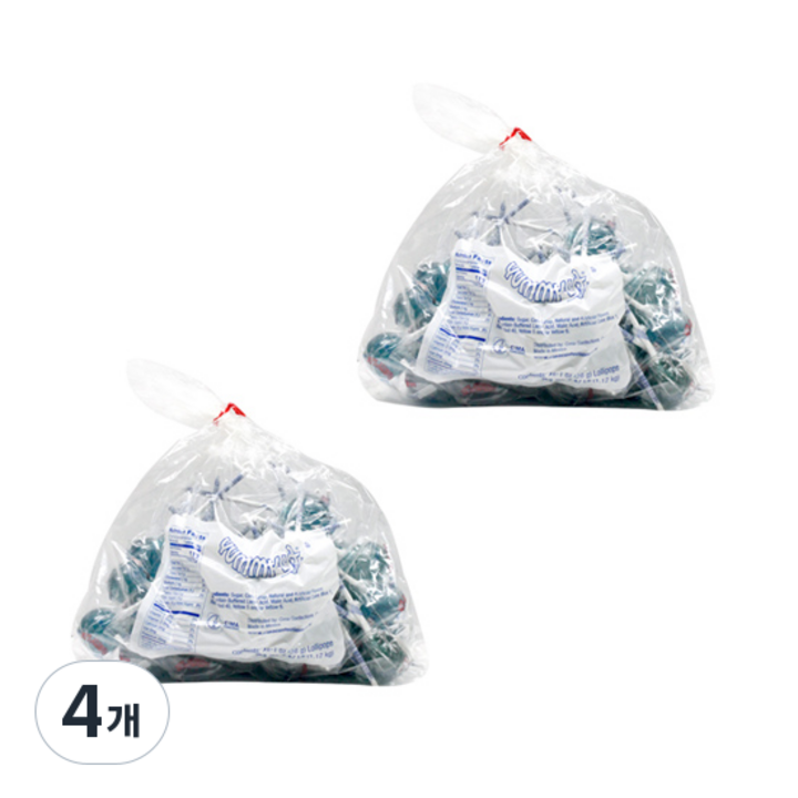 위니비니 야미릭스 롤리팝 블루베리향 40p, 1.12kg, 4개