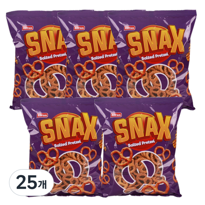 스낵스 프레첼 크래커, 200g, 25개