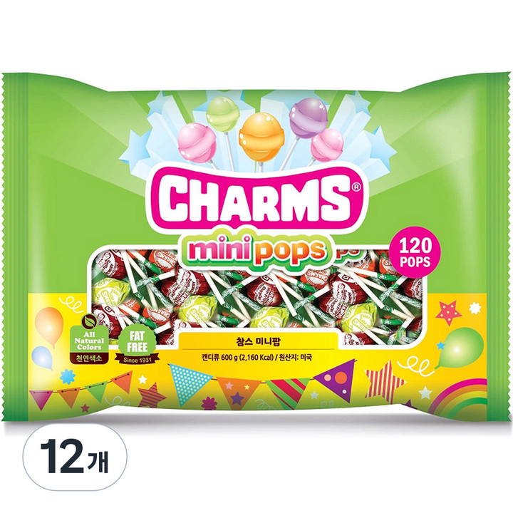 참스 미니팝, 600g, 12개