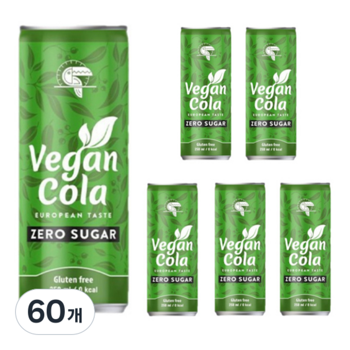 비건콜라 제로, 250ml, 60개