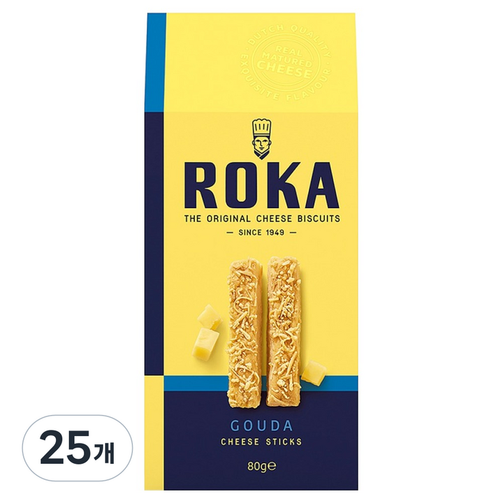 로카 고다 치즈 스틱, 25개, 80g