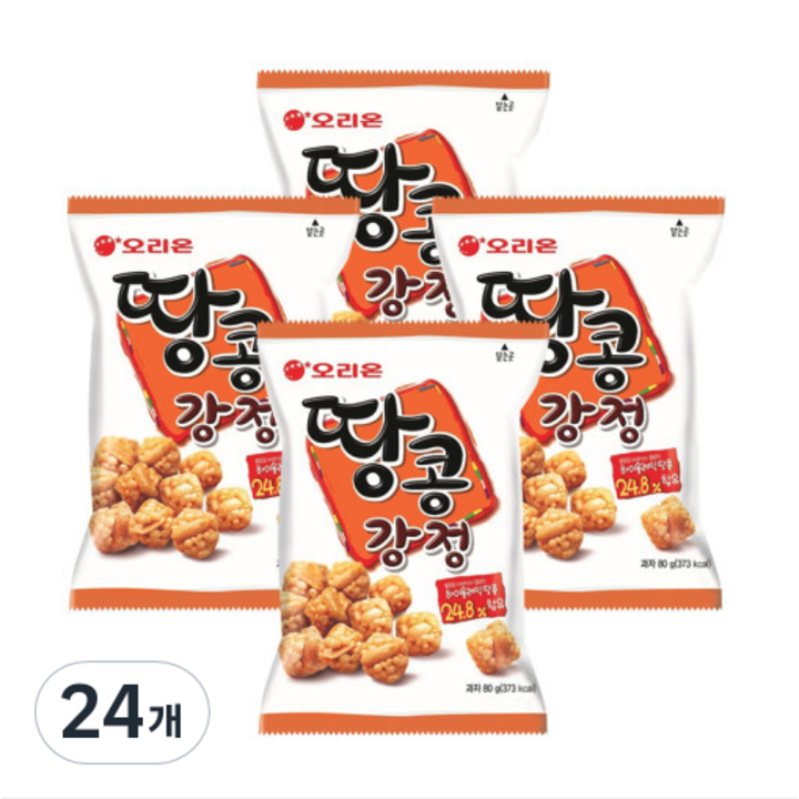 오리온 땅콩강정, 80g, 24개