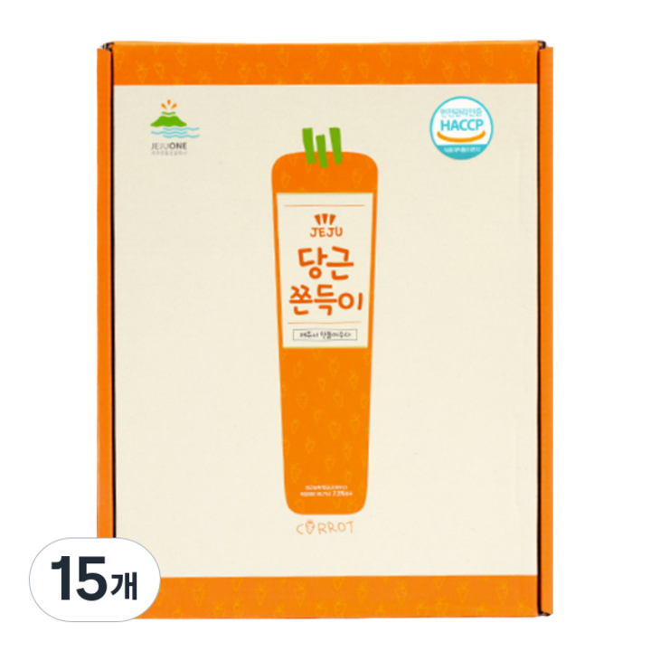 제주원 당근 쫀득이 15개입, 270g, 15개