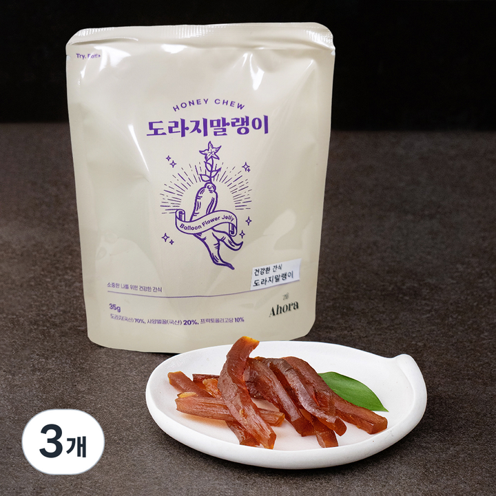 허니츄 도라지말랭이, 3개, 35g