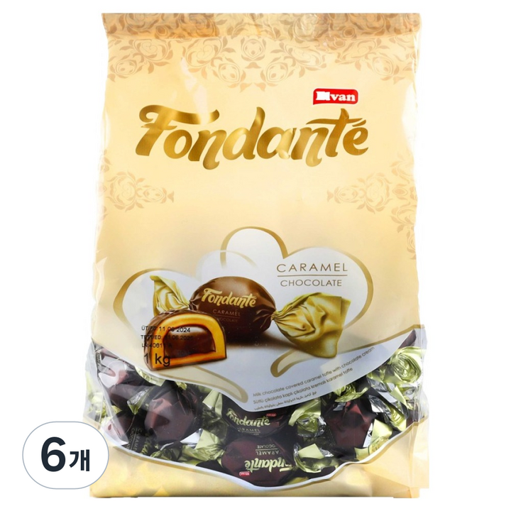 엘반 폰단테 카라멜향 토피, 1kg, 6개