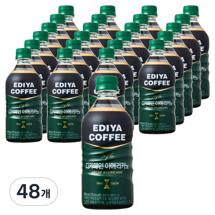 이디야 트리플 디카페인 아메리카노, 48개, 500ml