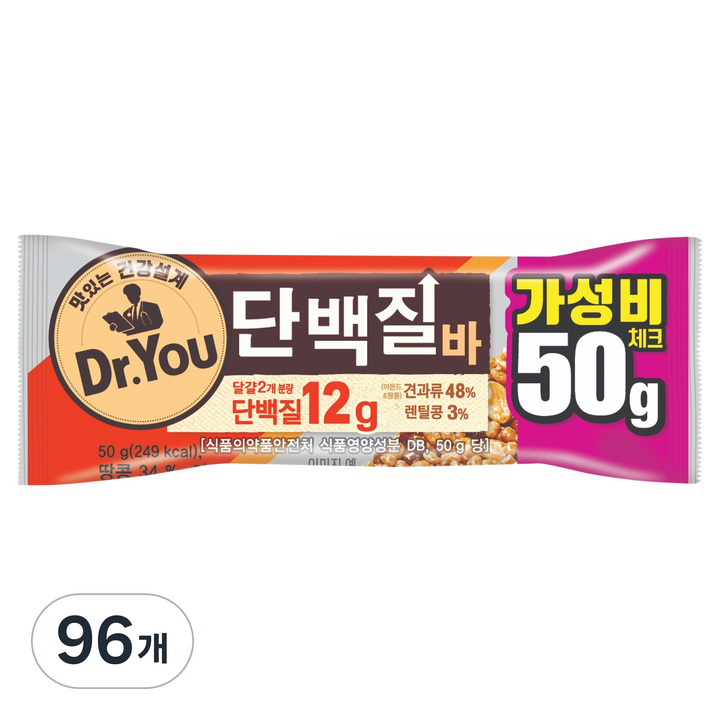 닥터유 오리온 단백질바, 50g, 96개
