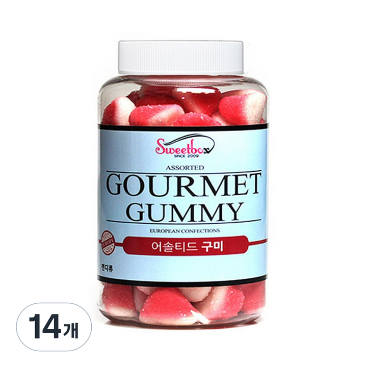 딸기 퍼프 젤리, 500g, 14개