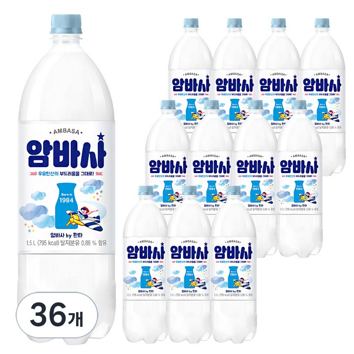 암바사 by 환타, 1.5L, 36개