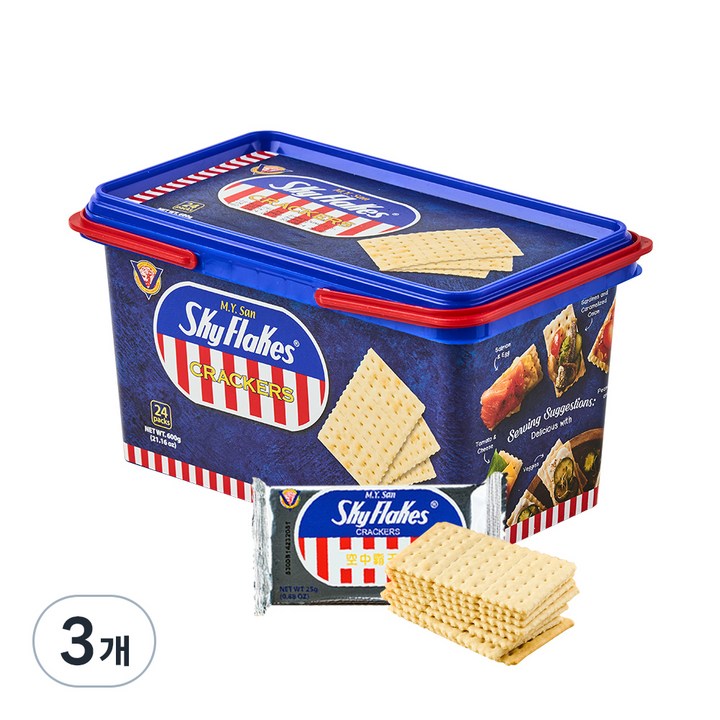 스카이 플레이크 크래커, 600g, 3개