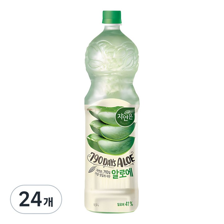 자연은 알로에 주스, 1.5L, 24개