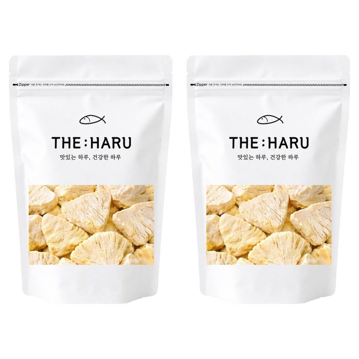 THEHARU 동결건조 파인애플칩, 40g, 2개