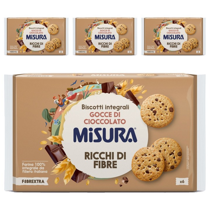 미주라 초코 통밀 비스켓 36p, 280g, 4개