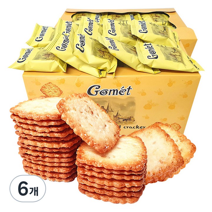 고멧 참깨 코코넛 크래커, 520g, 6개