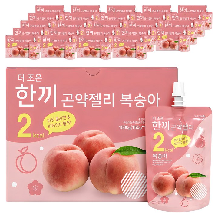 더존건강 더 조은 한끼곤약젤리 복숭아, 1.5kg, 25개