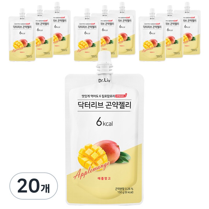 닥터리브 곤약젤리 애플망고맛, 150g, 20개