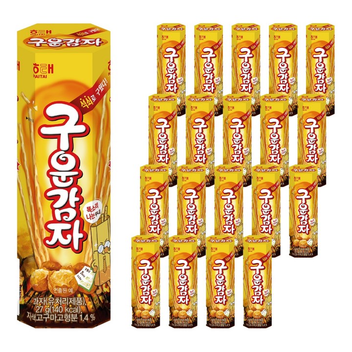 해태제과 구운감자, 27g, 20개