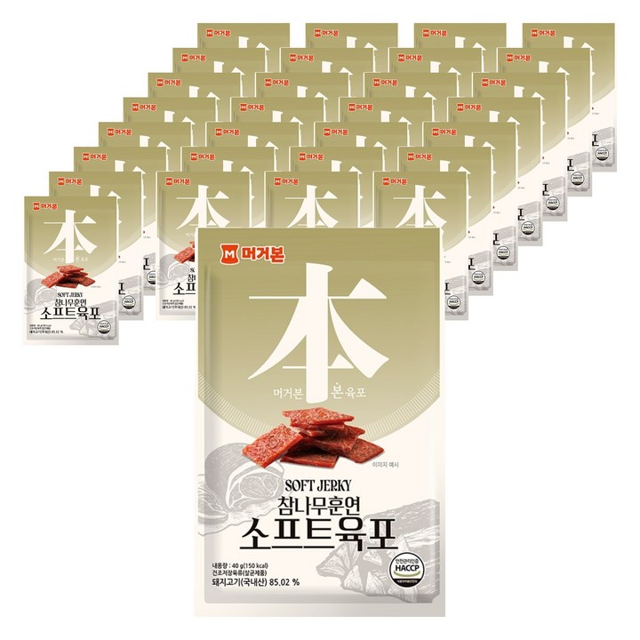 머거본 소프트육포, 40g, 40개