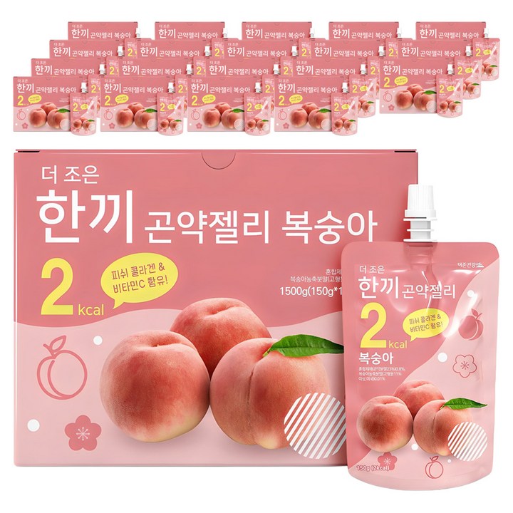 더존건강 더 조은 한끼곤약젤리 복숭아, 1.5kg, 20개