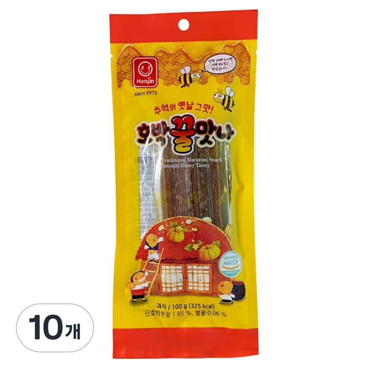 한진식품 호박꿀맛나, 100g, 10개