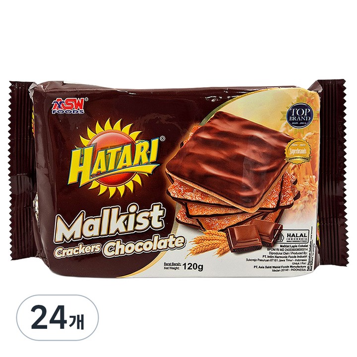 하타리 말키스트 초콜릿맛 크래커, 120g, 24개