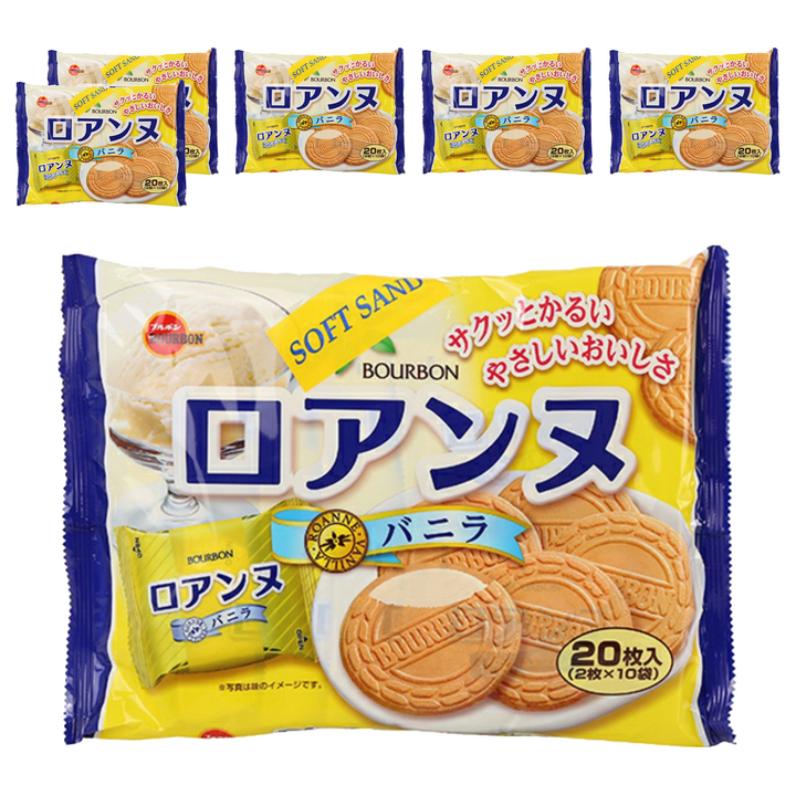 부르본 바닐라향 로안느 비스킷, 142g, 6개