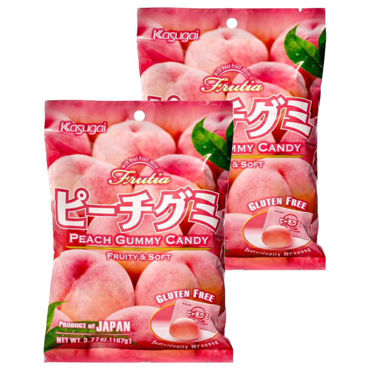 카수가이 피치 구미 젤리, 107g, 2개