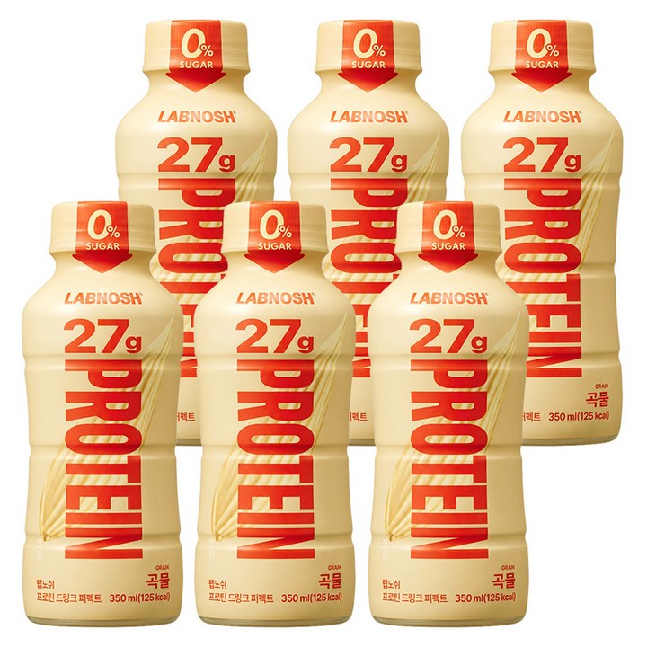 랩노쉬 프로틴 드링크 퍼펙트 곡물, 6개, 350ml
