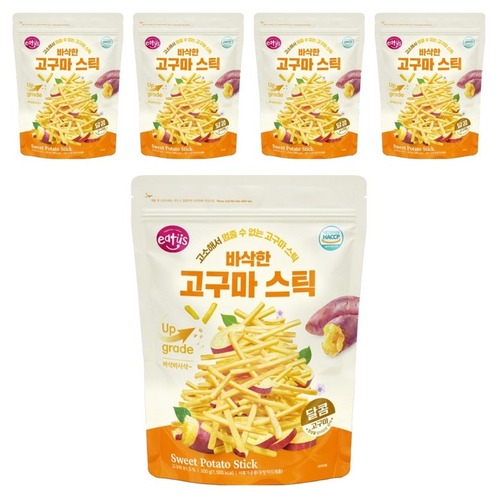 이더스 바삭한 고구마스틱, 5개, 300g