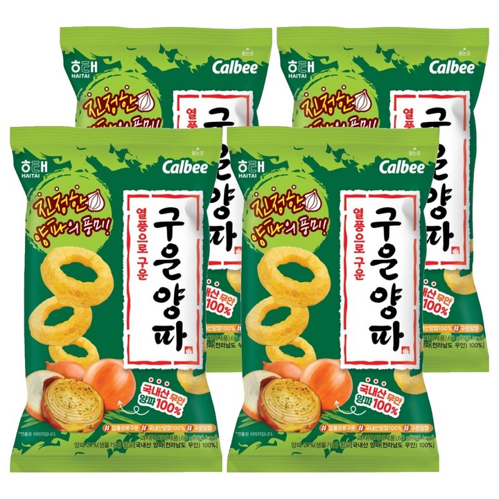 해태제과 구운양파, 60g, 4개
