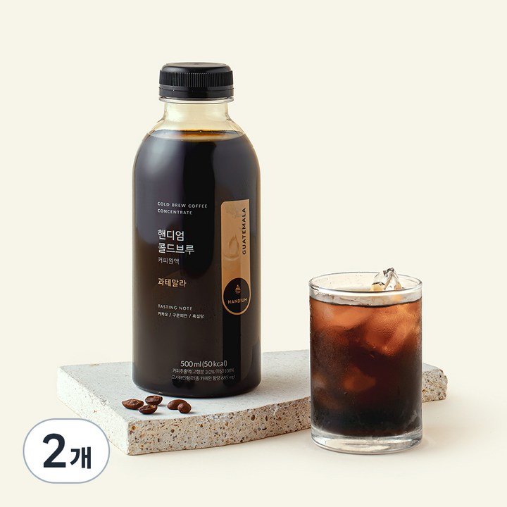 핸디엄 콜드브루원액 과테말라, 500ml, 2개