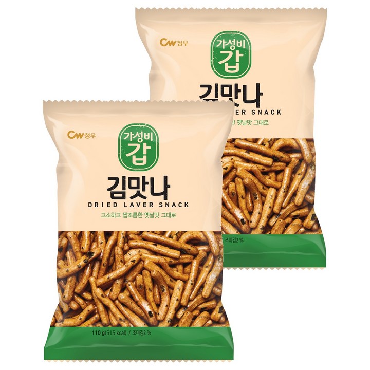 청우식품 김맛나, 110g, 5개